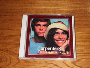 〇 CD カーペンターズ GREATEST HITS 20 / グレイテスト・ヒッツ20 CARPENTERS 輸入盤