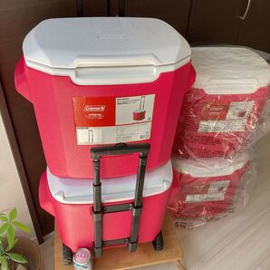 新品 コールマン ホイールクーラー 28QT 26L Coleman 車両付き 持ち手付き キャンプ クーラーボックス キャリー
