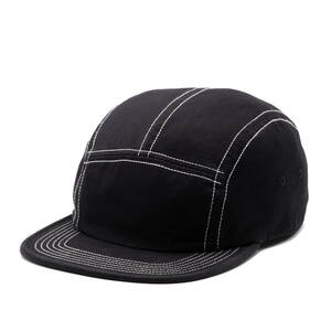 Supreme - Fitted Rear Patch Camp Cap 黒M/L シュプリーム - フィッテッド リア パッチ キャンプ キャップ 2018FW