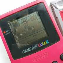 送料無料(M1309)ゲームボーイカラー GAME BOY COLOR Nintendo 任天堂 CGB-001　レッド　ソフト2点付き　_画像5