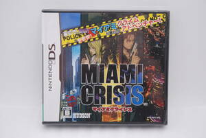 【新品未開封】Nintendo DSソフト「マイアミクライシス」 検索：ニンテンドーDS MIAMI CRISIS NTR-YNKJ-JPN ハドソン HUDSON