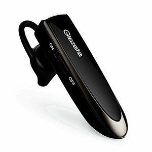 黒 Glazata Bluetooth 日本語音声ヘッドセット V4.1 片耳 高音質 ，超大容量バッテリー、長持ちイヤホン、3