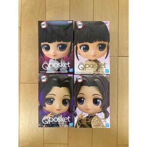 鬼滅の刃 フィギュア Qposket 胡蝶しのぶ 栗花落 カナヲ 4点セット