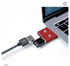USB Type C ケーブル【1M/2本セット】+Rampow USB Type C to USB 変換アダプタ1個