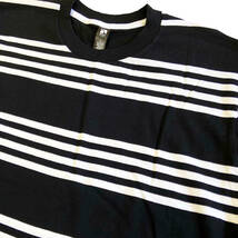 AS COLOUR　エーエスカラー ボーダーTシャツ B　ブラック　Lサイズ　Classic QUAD Stripe Tee　　アズカラー 半袖 ストライプ_画像2