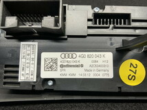 AU099 4G A7 3.0TFSI クワトロ エアコン スイッチ ◆4G0 820 043 K ★動作OK ○ ★即決★_画像7