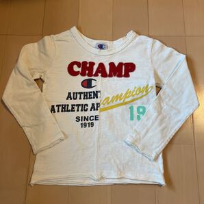 送料込み チャンピオン Champion ロンT 長袖Tシャツ 白 ホワイト 110cm 送料無料