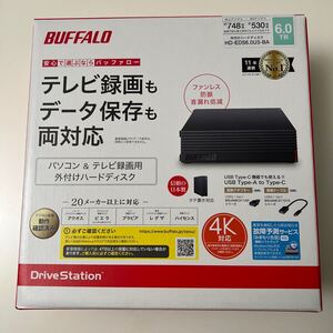 未開封品 バッファロー パソコン&テレビ録画用外付けハードディスク 6.0TB HD-EDS6.0U3-BA