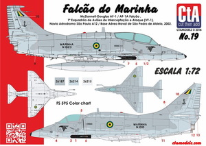 CTA-19 1/72 CTA ダグラス A-4M スカイホーク ブラジル海軍仕様デカール 攻撃機