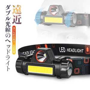 ヘッドランプ ライト 作業灯 懐中電灯 充電式 USB ハンディライト LED懐中電灯 高輝度