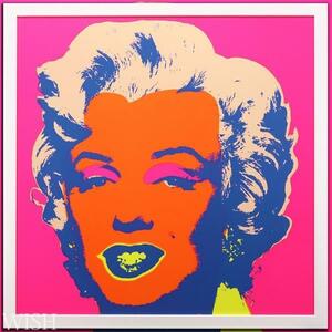 【真作】【WISH】アンディ・ウォーホル Andy Warhol「マリリンモンロー」シルクスクリーン 30号 大作 ◆サンデーモーニング版 　 #22052074