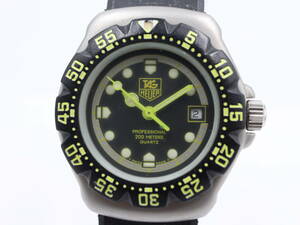 [TAG HEUER] Женские часы Professional 200m 376.508 Date Quartz / QZ с черным циферблатом, Линия, Таг Хойер, другие
