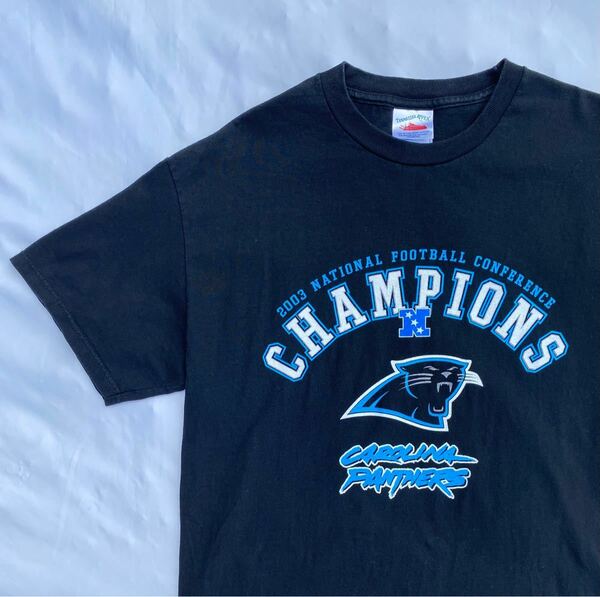 00s PANTHERS Tシャツ　パンサーズ　NFL アメフト　ヴィンテージ　ビンテージ　古着