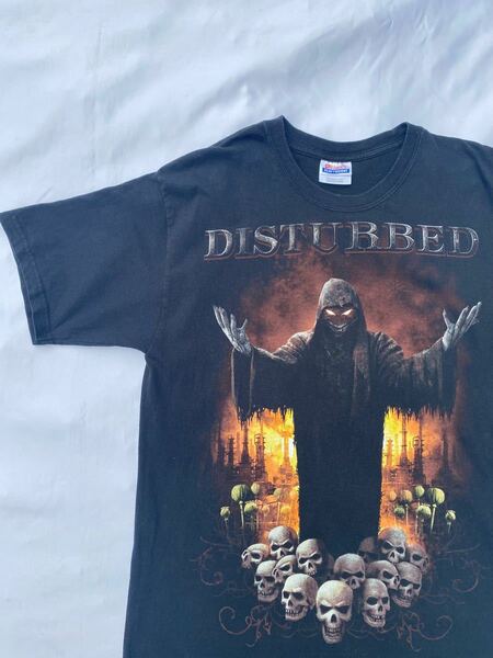 DISTURBED Tシャツ　ディスターブド　メタル　バンド　ロック　古着 ヴィンテージ　ビンテージ　バンドTシャツ　バンT