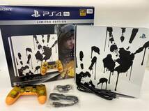 ◆中古 PlayStation4 Pro本体 DEATH STRANDING LIMITED EDITION 1TB CUHJ-10033 CUH-7200B◆PS4 ゲーム機 限定デザイン 縦置きスタンド付_画像1