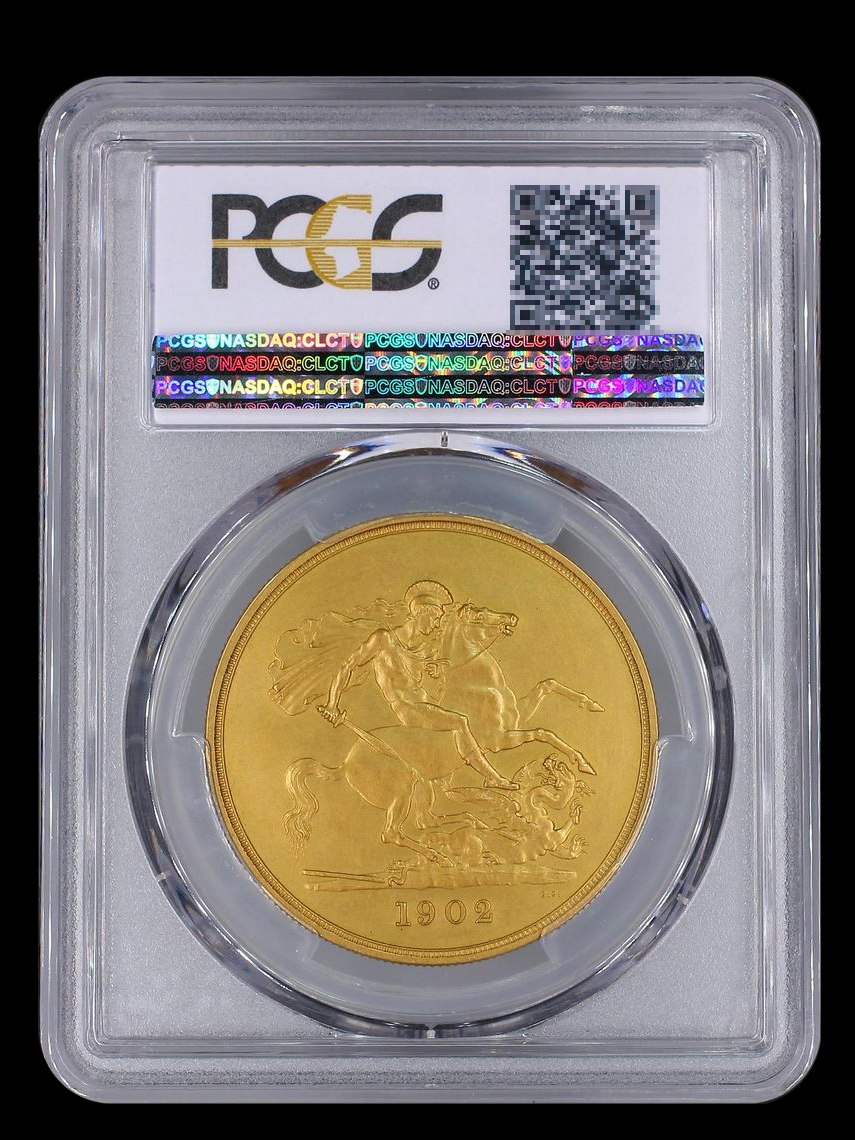 記念貨幣】1902年イギリスゴータ朝初代国王エドワード7世5ソブリン
