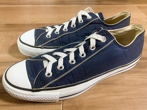 良品、ビンテージ、レア! CONVERSE コンバース ALLSTAR F OX オールスター 紺 ネイビー 1990年代日本製 26cm US7.5 オリジナル ワンスター