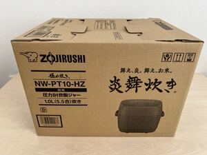 新品未開封 ZOJIRUSHI 象印 炊飯器 圧力IH炊飯ジャー(5.5合炊き) 胡桃 ZOJIRUSHI 炎舞炊き NW-PT10-HZ