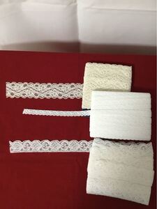ハンドメイド・材料・レース・3種・33メートル・まとめ売り・格安、