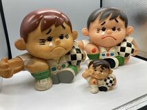 【昭和レトロ!!】マキロン坊や 山之内製薬 キズにマキロン ソフビ 当時物 3点セット 貯金箱 人形 レア品 非売品 時代物 懐かしい おもちゃ_画像2