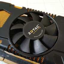 即日発 送料520円 ★ ZOTAC GTX570 1280M 320BIT DDR5 DVI-I/HDMI/DisplayPort 補助電源6ピン ★ グラフィックボード ★ 動作確認済 V239_画像4