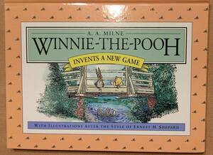 ２ 輸入洋書 仕掛け絵本 ポップアップブック 立体絵本 くまのプーさん winnie-the-pooh INVENTS A NEW GAME 1996 by Anytime Books 