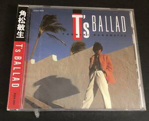 【CD】【新品未開封　New unopened】角松敏生 T's BALLAD【初期盤】R32A-1001 Toshiki Kadomatsu T's Ballad　シティポップ AOR YHO-00006