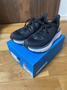 ホカオネオネ CLIFTON 7 WIDE 26cm : ブラック×ホワイト HOKA ONE ONE