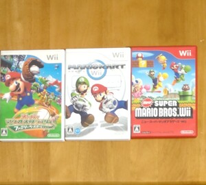 Wiiソフト マリオカートなど3本 任天堂Wii