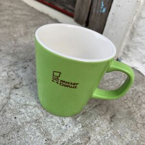  Mister Donut * not for sale color mug * yellow green 