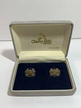 ★ 格安出品！！ Cherry Hills GOLF CLUB SILVER シルバー 刻印 カフス ケース メンズ アクセサリー 装飾 フォーマル 冠婚葬祭 ビンテージ_画像1