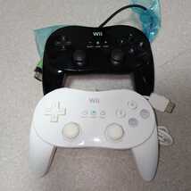 【動作確認済】クラシックコントローラーPRO Wii 　シロクロ2個セット_画像1
