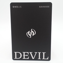 ONEUS ワナス/韓国盤 1ST FULL ALBUM DEVIL/BLACK GREEN Ver./KEONHEE ゴニ/トレカ カード/5717_画像9