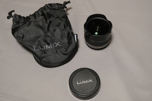 パナソニック LUMIX G FISHEYE 8mm F3.5 H-F008　良品（送料込）