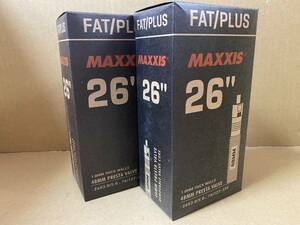 MAXXIS ファット/プラス　チューブ　仏式 2 6x3.8-5.0 バルブ長48mm ２本セット　新品未使用