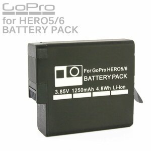 GoPro HERO5 HERO6 カメラ用 大容量 リチウムイオン バッテリーパック 1個 互換 AHDBT-501 AHDBT-601 充電池