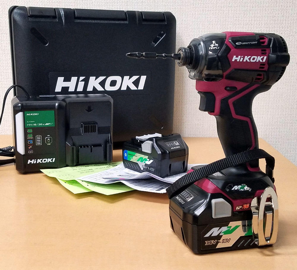 HiKOKI WH36DC コードレス インパクトドライバ 36V 充電器 バッテリー2個 ケース ハイコーキ セット 電動工具 未使用  W6234942 - dexyi.com.br