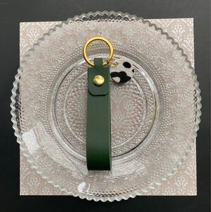 ハラコ 本革 レザーキーホルダー キーリング キーチャーム イルビゾンテ