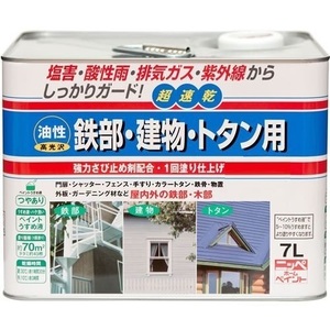 ニッペホームプロダクツ　油性　鉄部・建物・トタン用　7L　チョコレート　アウトレット品