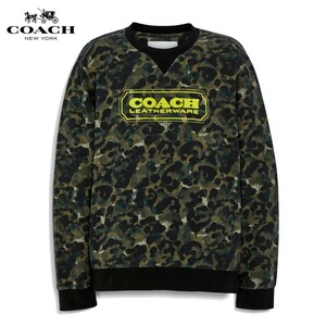 【COACH★C6446】コーチ百貨店商品♪カモプリントスウェットトレーナーオーガニックコットン 定価33,000円 新品タグ付き