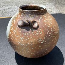 ◆ アンティーク 昭和レトロ 信楽焼 壺 花器 花瓶 美品　蔵出し W-6168_画像5