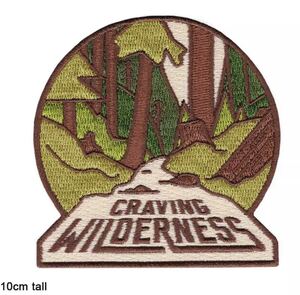ワイルドネスワッペン アウトドアワッペン outdoorワッペン CRAVINGワッペン アイロンワッペン 刺繍ワッペン