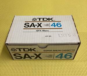 1円スタート【137】ハイポジ TYPE2 カセットテープ SA-X46 46分 10本セット TDK 未開封品 未使用