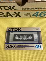 1円スタート【137】ハイポジ TYPE2 カセットテープ SA-X46 46分 10本セット TDK 未開封品 未使用_画像3