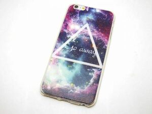 iPhone6 plus/6s plus go away ソフトケース TPU カバー 宇宙 三角