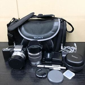 t5/2 SONY デジタル一眼レフカメラ NEX-3 レンズ付 付属品あり現状品
