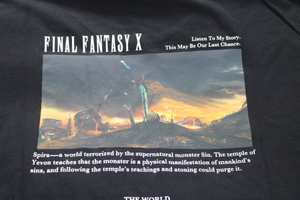 ファイナルファンタジー　35周年　FF10　Tシャツ　黒　メンズ　XL　半袖　FINAL FANTASY X　ユニクロ　新品 未使用　