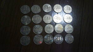 500円玉　硬貨　平成12年から平成31年　20枚　10000円分　中古　流通品
