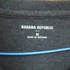 メンズ 半袖Tシャツ Mサイズ 2枚 グレー 『BANANA REPUBLIC』 中古 良品の画像9