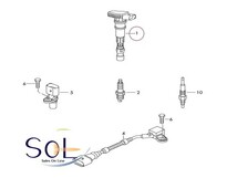 アウディ A6(4F2 4F5 C6 4G2 4GC 4G5 4GD C7) A8(4H_) TT(8J3 8J9) Q3(8U) Q5(8R) イグニッションコイル HELLA 06H905115 06H905115A_画像2